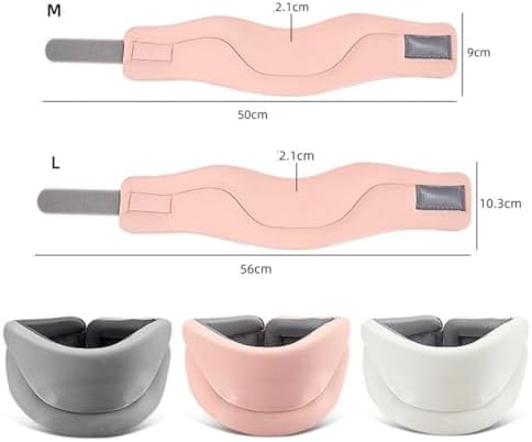 Neck Brace for Neck Pain and Support, Adjustable Soft Foam Cervical Collar for Sleeping, Women Men Neck Protectors Wraps Keep Vertebrae Stable and Aligned, Cervical Spine Pressure Relief (White, M)