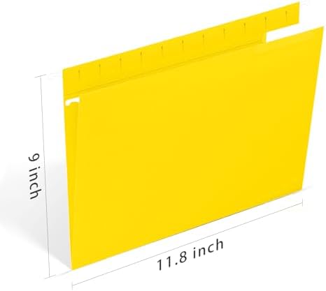 HERKKA Hanging File Folders, 30 Pack Letter Size Reinforced Hanging Folders, Designed for Bulky Files, Medical Charts, Filing Cabinet, Adjustable Tabs, Assorted Colors