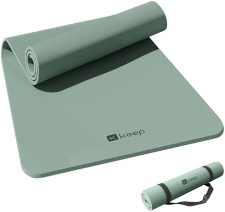 KEEP Extra Wide Yoga Mat, 7mm Thick 72" x 32" Exercise Mat