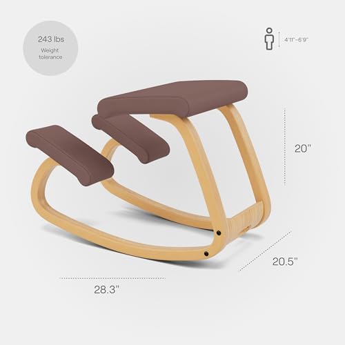 Varier Ergonomic Kneeling Chair, Rocking Knee Stool for Home Office Desk