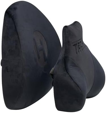 Techni Sport- GameON- Memory Foam Neck & Lumbar Pillow Set for Gaming Chair, Gaming Setup, Gaming Accessories (Black)