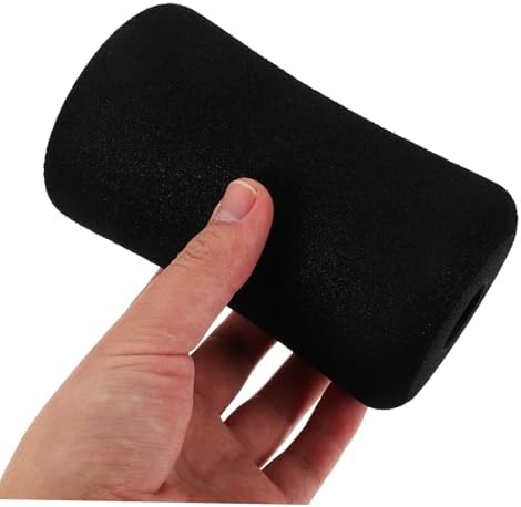 Kisangel 3pcs Sponge Roller Replacement Pads for Exercise Machines, Black