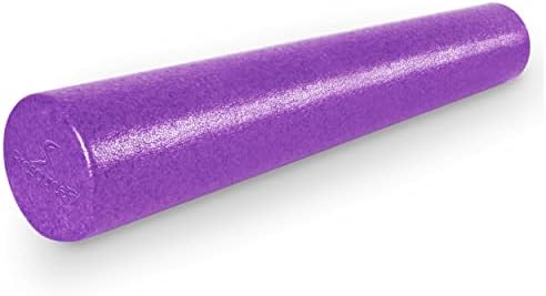 ProsourceFit High Density Foam Rollers 36 - inches long,Firm Full Body Athletic Massage Tool for Back Stretching, Yoga, Pilates, Post Workout Muscle Recuperation, Purple