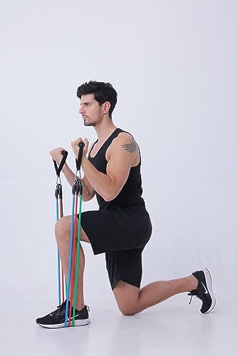 Resistance Bands with Handles and Door Anchor for Home Workouts