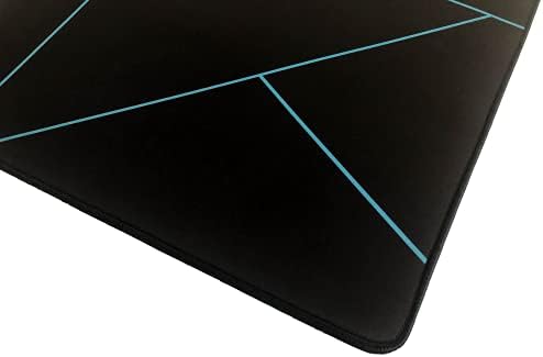 Gamer Boss - Gaming Mouse Pad - 48 x 24 Inches - 4mm Thick with Stitched Edges, Non-Slip Rubber Base, Premium Cloth Mousepad, Desk Mat for Laptop, Keyboard, Computer & PC (Mega, Blue Shards)
