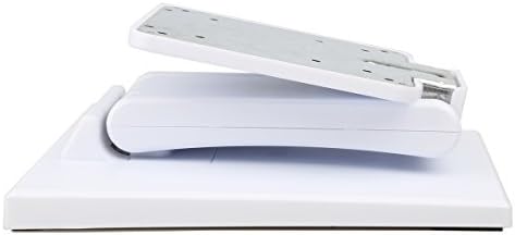 WEARSON Single Adjustable LCD Monitor Stand Mount Folding VESA Monitor Desk Stand with VESA Hole 75x75mm 100x100mm (White)