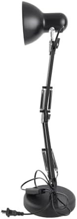 Kavolet Portable Eye Protection Folding Desk Lamp LED Reading Light with Clamp for Study Bedroom (Black)