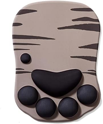 Mouse Pad Cat Paw, Ergonomic Mouse Mat with Wrist Support