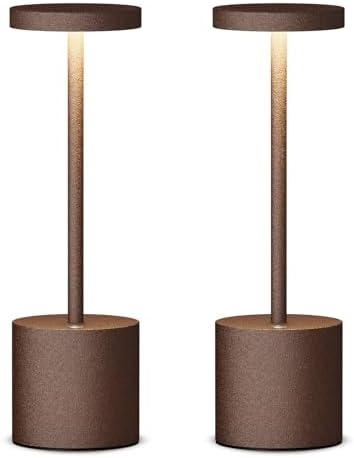 Cordless Table Lamp Rechargeable,Battery Powered LED Outdoor Table Light
