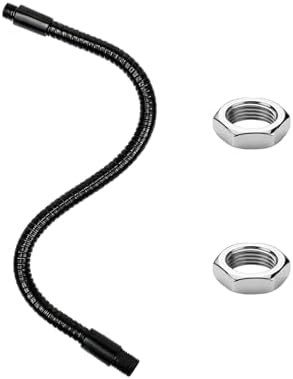23.6" Gooseneck Tubing Flexible 5/16"×25/64" Male thread Alloy Steel Metal Arm Universal Bendable Extension Hose for DIY Lamps Microphone Stands Inspection Cameras