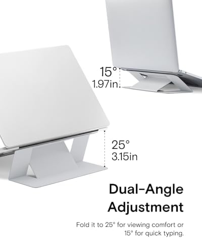 MOFT Invisible Laptop Stand, Stick-On Portable Laptop Riser for Mobile Work