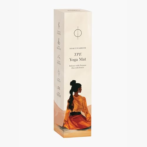 Shakti Warrior TPE Yoga Mat (72 inch x 24 inch x 6mm Thick)