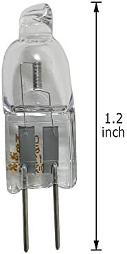 Sylvania 58655 20-Watt 12-Volt Tungsten Halogen Quartz Lamp with Clear Finish and G4 Bi-Pin Base, 1 Pack # 20T3QCLRP