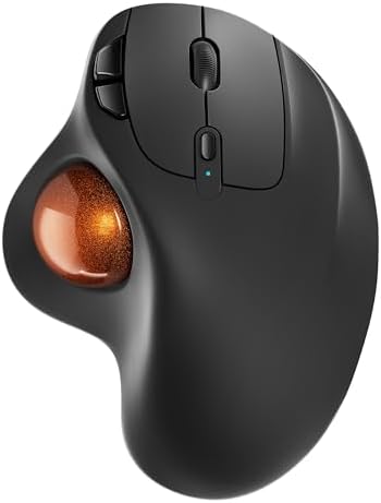 Nulea M501 Wireless Trackball Mouse Ergonomic Thumb Control, 4 DPI Levels