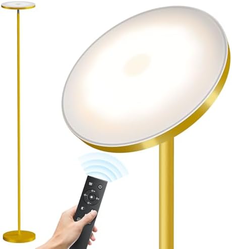 SUNMORY Floor Lamps for Living Room，LED Standing Lamp with Remote Control