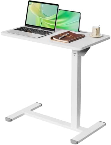 Gibbon Mounts 28” Rolling Mobile Standing Desk, Bedside Table with Wheels