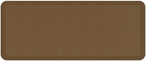 NewLife by GelPro Anti-Fatigue Designer Comfort Kitchen Floor Mat, 20" x48”, Grasscloth Khaki Stain Resistant Surface with 3/4” Thick Ergo-Foam Core for Health and Wellness