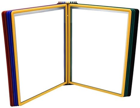 Tarifold Wall Mount Reference System, 10 Easy-Load Pockets, Assorted Colors