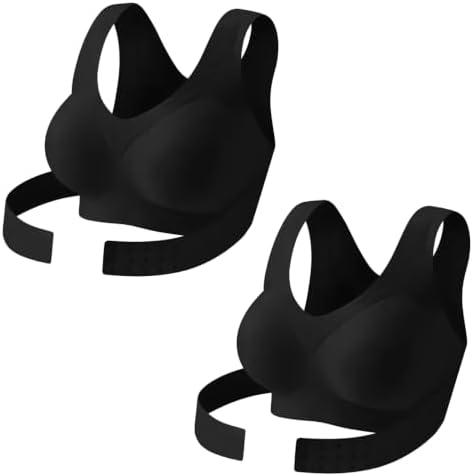 Posture Corrector Bra for Women Wireless Front Closure Cross Back Bras