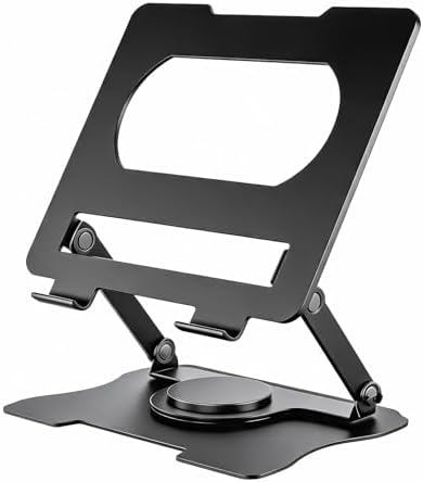 Ergonomic Computer Stand for Desk, Adjustable Height Laptop Stand, Notebook Mount Holder Compatible with 10-15.6 Inch Laptops, Tablets