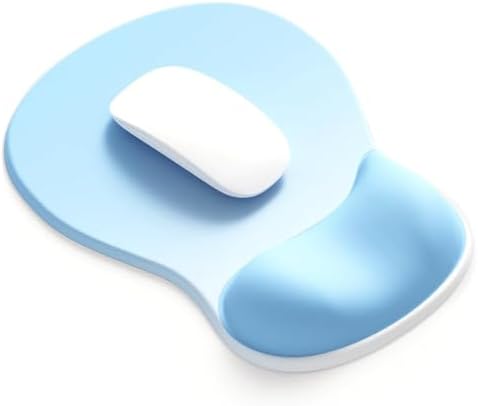 Ergonomic Mouse Pad with Gel Wrist Support, Comfortable Wrist Rest Mousepad with Non-Slip PU Base for Pain Relief, Desk, Home & Office(Sky Gradient)