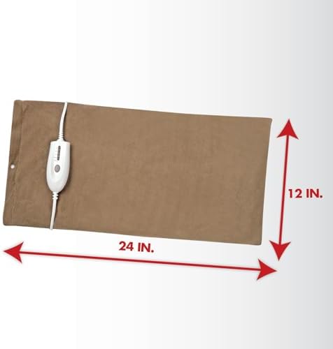 Veridian Healthcare TheraCare Deluxe XL Moist or Dry Heating Pad, Brown, Universal (24-510)