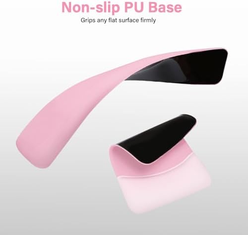 MOSISO Wrist Rest Support Mouse Pad & Keyboard Set, Pink