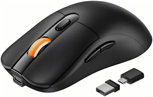 ProtoArc EM15 USB C Mouse, Bluetooth Wireless Mouse for MacBook, Black