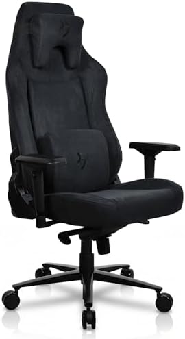 Arozzi Vernazza XL Soft PU Ergonomic Computer Gaming/Office Chair with High Backrest, Recliner, Swivel, Tilt, Rocker, Adjustable Height and Adjustable Lumbar and Neck Support - Pure Black