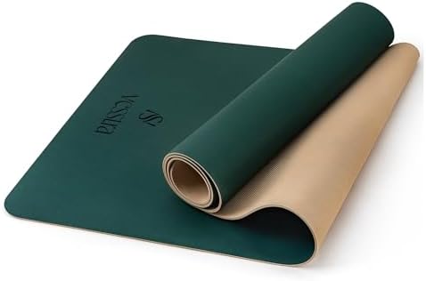 Premium Yoga Mat – Sweat-Activated Non-Slip PU Grip I Natural Rubber Base I 4mm for Yoga, Pilates & Workouts
