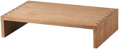 KIRIGEN Wood Monitor Stand Riser for Desk, 15.39 Inch, Brown 39-DBR
