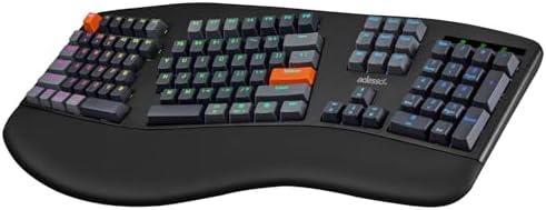 Adesso EasyTouch 1500 Ergonomic Mechanical Keyboard, Cherry Red Switches