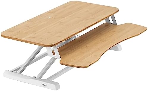VIVO Real Bamboo 32 inch Standing Desk Converter, DESK-V000KO