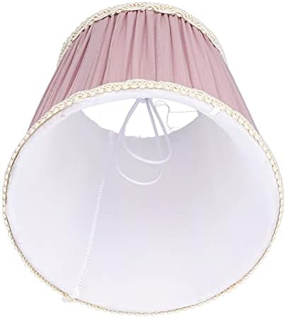 3 Pack Cloth Lamp Shade Clip On Lampshade for E14 Candle Bulb Chandelier Wall Light Table Lamp Indoor Decor Dark Blue (Clip-on-Light Purple)
