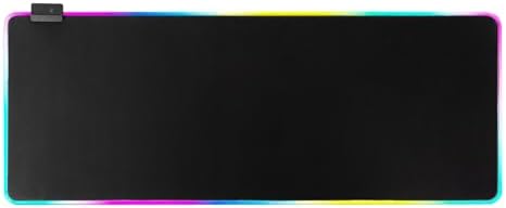 RGB Gaming Mouse Pad-14 Light Modes, Extended Soft LED Mouse Pad, Anti-Slip Rubber Base, Computer Keyboard Large Mousepad Mat, Waterproof Mousepads (31.5 * 12 Inch)