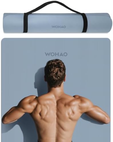Extra Wide & Thick 8mm Yoga Mat, 72"x31.5"