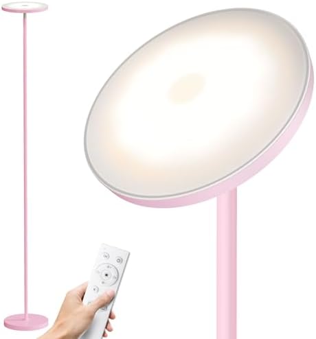 SUNMORY Floor Lamps for Living Room，LED Standing Lamp with Remote Control
