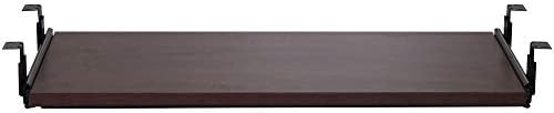 Lorell Mahogany Laminate Keyboard Tray