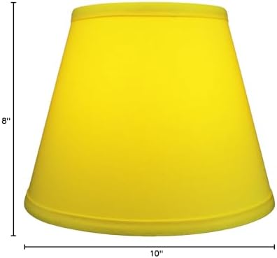FenchelShades.com Lampshade 6" Top Diameter x 10" Bottom Diameter x 8" Slant Height 6x10x8" with Spider Attachment Diameter 0.4 Inch for Lamps with a Harp (Citrus)
