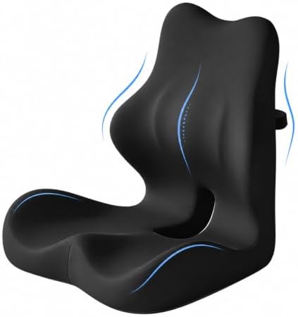 Celinva Orthopedic Seat Cushion with Back Support for Office Chair, Upgrade
