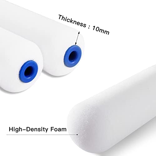 Mister Rui Mini Foam Paint Roller, 30 Pack, 4 Inch Small Paint Roller