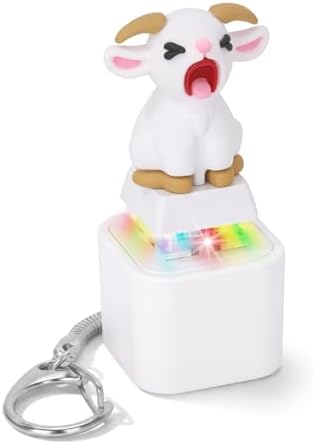 Squeaking Goat Keyboard Fidget Toys with LED Light Sound