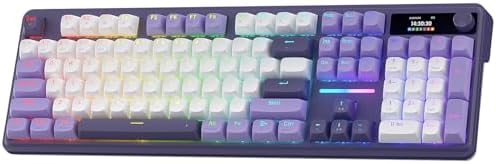 Redragon K762 PRO Wireless 104-Key Gasket Gaming Keyboard, Screen & Knob