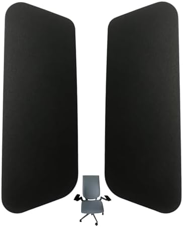 Replacement Black Arm Pads for Gesture Office Chair – Fits 360° Fully Adjustable & Fixed Arms, 1 Pair (Right & Left) Compatible with Task & Stool Chair, Fixes Peeled or Cracked Arm Pads