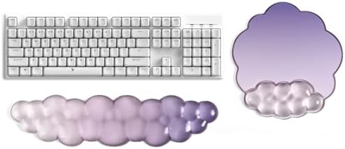 2 in 1 Gel Cloud Wrist Rest Set for Keyboard and Mouse - Office Accessories