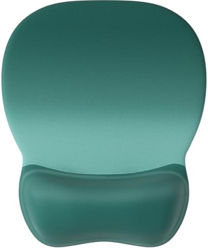 MROCO Ergonomic Mouse Pad with Gel Wrist Rest, 9.4 x 8.1 in, Green Gradient