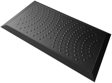 1" Extra Thick Anti Fatigue Kitchen Floor Mat Comfort Standing Mat 40'' x 17'', Office Standing Desk Mat, Kitchen Rug, Massage Points Comfort Mat, 140D PU Foam (Black)