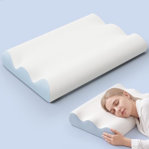 NEWBULIG Neck Support with Contour Memory Foam Cervical Pillow