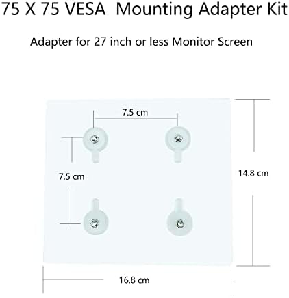 VESA Mount Adapter Bracket Kit Non-VESA Mounting Universal for 75 VESA Monitor Arm Compatible 2 Pack