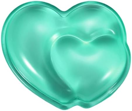 PATIKIL Gel Wrist Rest, Wrist Support for Mouse Heart Shape Ergonomic Mouse Pad Soft Silicone Support Comfortable Cushion for Computer Gaming Office Home, Green